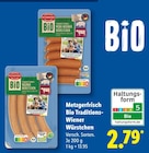 Metzgerfrisch Bio Traditions-Wiener Würstchen Angebote bei Lidl Regensburg für 2,79 €