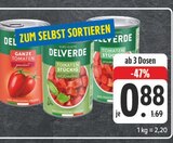 Ganze Tomaten Angebote von Delverde bei EDEKA Altenburg für 0,88 €