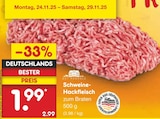 Schweine-Hackfleisch Angebote von Gut Ponholz bei Netto Marken-Discount Salzgitter für 1,99 €