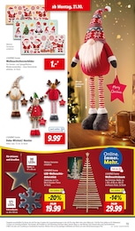 Lidl Weihnachtsdekoration im Prospekt 