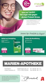 Aktueller mea - meine apotheke Apotheken Prospekt in Wertheim und Umgebung, "Unsere August-Angebote" mit 4 Seiten, 01.08.2025 - 31.08.2025