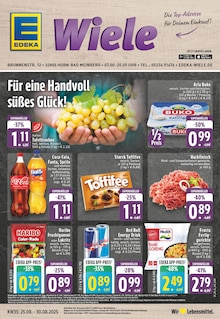 EDEKA Prospekt der Woche "Aktuelle Angebote" Seite 1, 25.08.2025 bis 30.08.2025 für Horn-Bad Meinberg Aktueller EDEKA Prospekt "Aktuelle Angebote" Seite 1 von 26 Seiten für Horn-Bad Meinberg