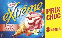 Extreme glacés fraise vanille - Géant Casino à Caen Extreme glacés fraise vanille en promo chez Géant Casino Caen à 2,76 €