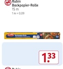 Backpapier-Rolle im Rossmann Prospekt Backpapier-Rolle von Rubin im aktuellen Rossmann Prospekt für 1,33 €