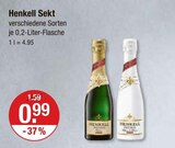 Sekt von Henkell im aktuellen V-Markt Prospekt für 0,99 €