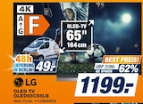 expert - OLED TV OLED65C56LB Angebot im Prospekt OLED TV OLED65C56LB bei expert im Prospekt für 1.199,00 €