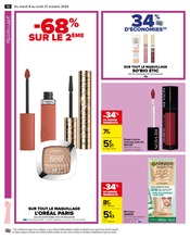 Promos Soin visage dans le catalogue "LES JOURNÉES BELLES ET REBELLES" de Carrefour à la page 12