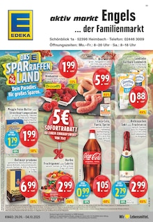 Aktueller EDEKA Prospekt "Aktuelle Angebote" Seite 1 von 24 Seiten für Heimbach