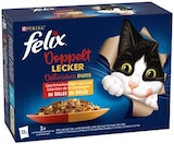 Katzennahrung Doppelt Lecker Délicieux Duos Angebote von Felix bei REWE Villingen-Schwenningen für 3,99 €