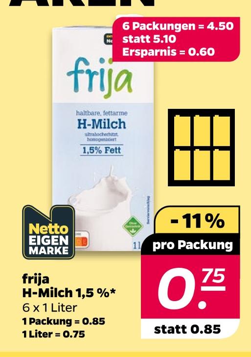 H-Milch 1,5 %