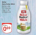 Reine Butter Milch im Angebot bei GLOBUS in Plauen Reine Butter Milch Angebote von Müller bei GLOBUS Plauen für 0,69 €