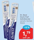 Hoch-Tief Zahnbürste von Dr. Best im aktuellen budni Prospekt