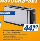 Langschlitz-Toaster HT 1610 Angebote von PurShine bei expert Stuttgart für 44,99 €