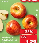 Kaufland - Tafeläpfel, rot Angebot im Prospekt Tafeläpfel, rot bei Kaufland im Prospekt "" für 1,29 €