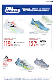 Prix et réduction Chaussures Running dans le prospectus Intersport en cours Offre Chaussures Running dans le catalogue Intersport du moment à la page 27