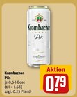 Pils von Krombacher im aktuellen REWE Prospekt