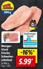 Frische Schweineschnitzel Angebote von Metzgerfrisch bei Lidl Hamburg für 5,99 €