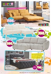 Aktueller Möbel Mahler Siebenlehn Prospekt mit Couch, "FESTLICH WOHNEN - STILVOLL SPAREN", Seite 6