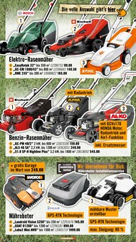 Rasenmäher im Hornbach Prospekt "Dir ist vieles Latte. Nur nicht Dein Garten." mit 31 Seiten (Leipzig)