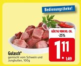 Gulasch im EDEKA Prospekt Gulasch von im aktuellen EDEKA Prospekt für 1,11 €