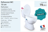 Rehausse wc 10 cm Rehotec en promo chez Technicien de Santé Drancy à 19,90 €