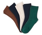 5 Paar Socken mit Zopfmuster von  im aktuellen Tchibo im Supermarkt Prospekt für 9,99 €