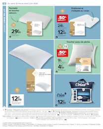 Prix et réduction Oreiller Ergonomique dans le prospectus Carrefour en cours Offre Oreiller Ergonomique dans le catalogue Carrefour du moment à la page 14