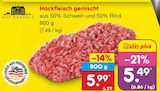 Hackfleisch gemischt bei Netto Marken-Discount im Prospekt "" für 5,49 €