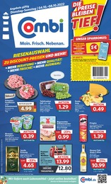 combi Prospekt für Bielefeld mit 20 Seiten combi Prospekt für Bielefeld: "Markt - Angebote", 20 Seiten, 04.10.2022 - 08.10.2022