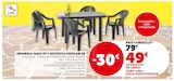 Super U Arzon - Promo Ensemble table et 4 fauteuils empilables Promo Ensemble table et 4 fauteuils empilables à 49,00 € dans le catalogue Super U à Arzon