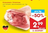 Hintereisbein / Hinterhaxe Angebote bei Netto Marken-Discount Lehrte für 2,99 €