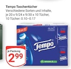 Aktuelles Taschentücher Angebot bei GLOBUS in Saarbrücken ab 2,99 €