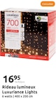 Rideau lumineux - Luxuriance Lights en promo chez Action Châtillon à 16,95 €