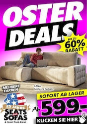 Aktueller Seats and Sofas Prospekt mit Couch, "OSTER DEALS", Seite 1