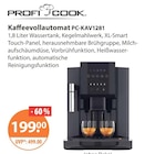 Kaffeevollautomat PC-KAV1281 von Profi Cook im aktuellen V-Markt Prospekt für 199,00 €