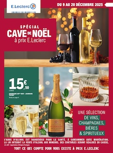 Catalogue E.Leclerc à Argences cette semaine, valable du 09/12/2025 au 20/12/2025 Prospectus E.Leclerc à Argences, "SPÉCIAL CAVE DE NOËL à prix E.LECLERC", 20 pages de promos valables du 09/12/2025 au 20/12/2025