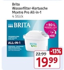 Wasserfilter-Kartusche Maxtra Pro All-in-1 Angebote von Brita bei Rossmann Eisenach für 19,99 €