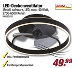 LED-Deckenventilator von Poco Line im aktuellen POCO Prospekt