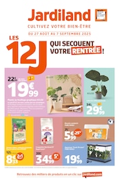 Prospectus Jardineries & Animaleries de Jardiland à Beuvillers: "LES 12J QUI SECOUENT VOTRE RENTRÉE !", 12 pages, 27/08/2025 - 07/09/2025