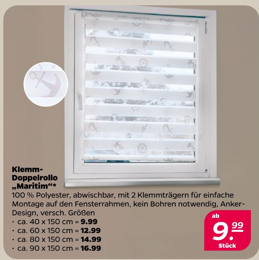 Klemm-Doppelrollo 'Maritim'
