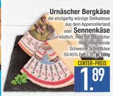 Urnäscher Bergkäse  im aktuellen EDEKA Prospekt für 1,89 €