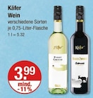 Wein von Käfer im aktuellen V-Markt Prospekt für 3,99 €