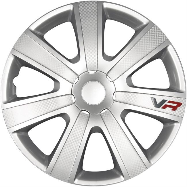 Norauto La Verrière - 4 enjoliveurs gris 4RACING VR look carbone 14 pouces Promo 4 enjoliveurs gris 4RACING VR look carbone 14 pouces dans le catalogue Norauto C'est déjà Noël ! à La Verrière