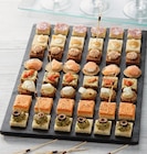 Canapés Régions de France Le Breton Saumon fumé sur mini galette au sarrasin en promo chez Hyper U Rambouillet à 18,95 €