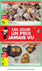 Promos Huîtres dans le catalogue "LE MOIS MONOPOLY" de Carrefour Huîtres en promo dans le catalogue Carrefour à la page 5