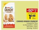 Cookies Crunchy - Kinder dans le catalogue Supeco