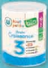 20% versés sur ma carte u sur toute l'alimentation infantile u tout petits bio - U en promo chez Super U 20% versés sur ma carte u sur toute l'alimentation infantile u tout petits bio - U dans le catalogue Super U