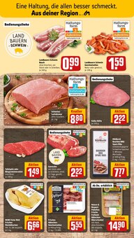 Schweinebauch im REWE Prospekt "Dein Markt" mit 34 Seiten (Ludwigshafen (Rhein))