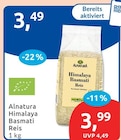 Himalaya Basmati Reis von Alnatura im aktuellen budni Prospekt