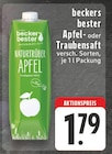 Apfelsaft Angebote von beckers bester bei E center Herne für 1,79 €